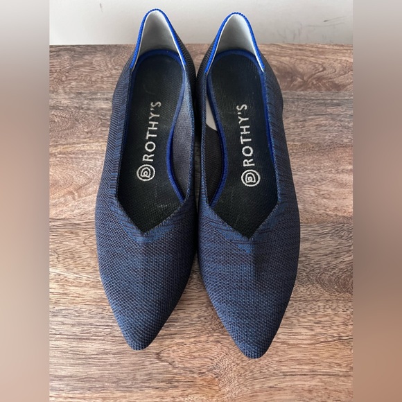 Rothy’s The Point Maritime Navy Blue Flats Women’s Size 9 - Picture 6 of 11